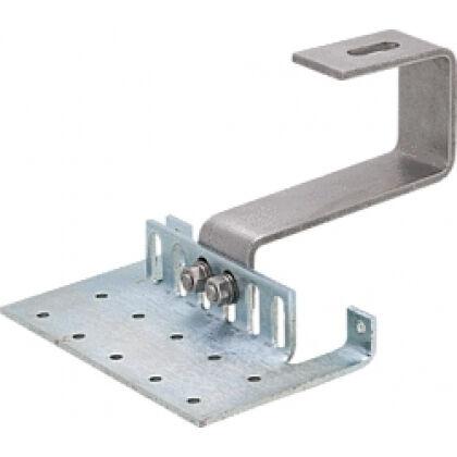 Grundplatte mit Trägerbügel und Schlossschrauben M 8 x 20mm für Aufdachmontageset Standard