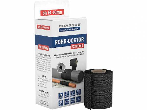 Rohr-Doktor Extreme CPW 040 bis Rohr-D: 40mm GFK, Tmax: +210°C, PN 50 bar