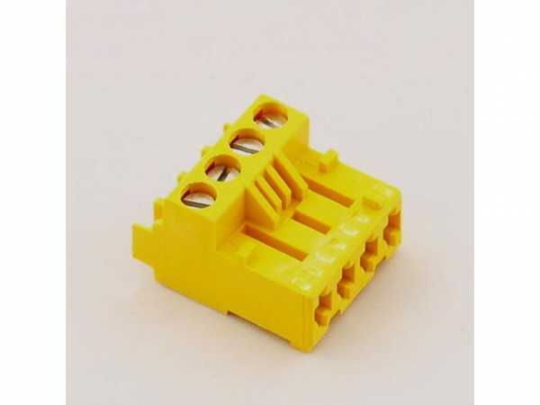 WOLF 2744607 Stecker für Abgasklappe gelb 4-polig