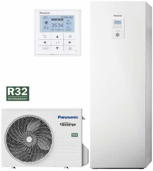 Panasonic Aquarea LT Wärmepumpe Split mit Kombi-Hydromodul, 5,0kW, 230V, KIT-ADC05JE5