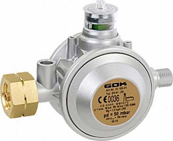 Niederdruckregler mit Überdrucks. Kombi x 1/4''LH, PN 16 ersetzt 01 140 01