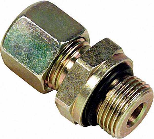 GOK Schneidring-Verschraubung 10x3/8'', zylindrisch mit O-Ring + MS-SR kurze Ausführung