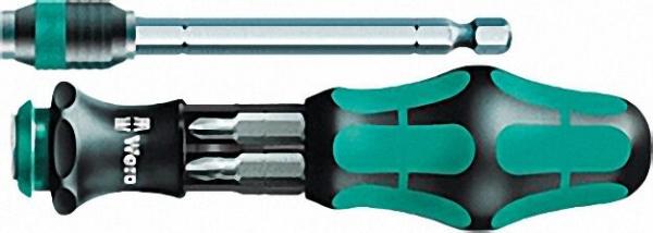 Wera' Bajonett-BitSchraubendreher-Set mit integr. Bitmagazin mit Tasche