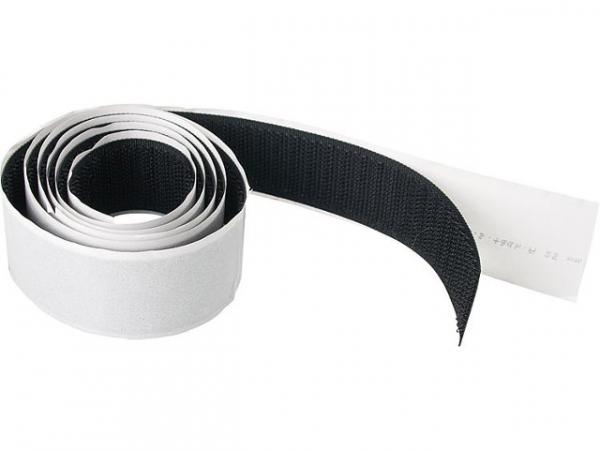 Set Klettband selbstklebend 25 mm schwarz