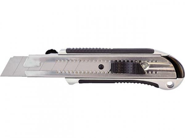 Universalmesser 25mm, 6-stufig, Metallkörper mit Feststellrand, Länge 190mm