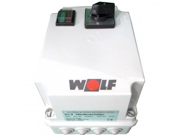 Wolf 1-Stufenschalter D1-2 Motorvollschutzschalter 8A, 400 V