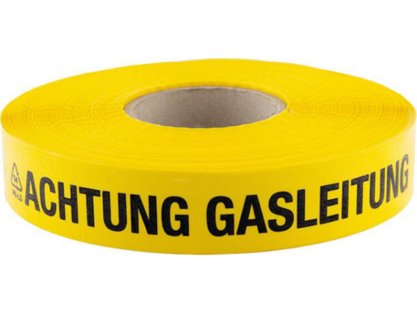 Ortungsband 'Achtung Gasleitung' gelb, L=250m