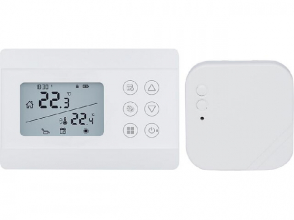 Funk-Raumthermostat Digital Imit Silver CR/RF S