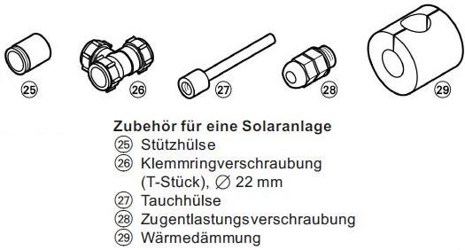 Viessmann 7174993 Tauchhülsen-Set für Vitosol 200-F/300-F