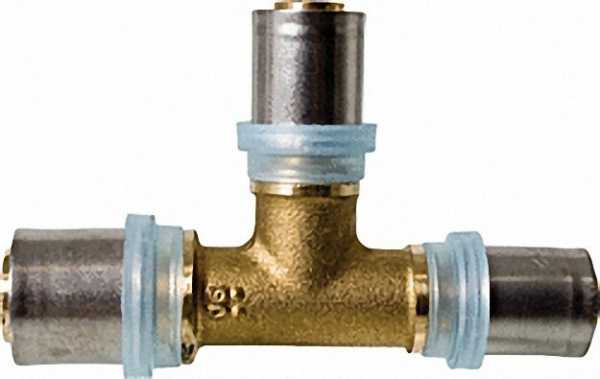 Pressfitting für MSVR T-Stück linker Ausgang vergrößert 32x3-26x3-26x3mm