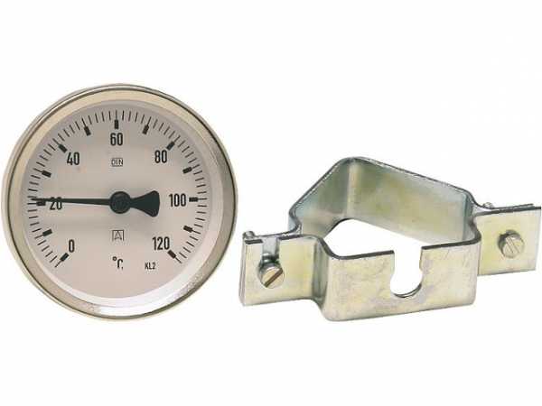 AFRISO Anlegethermometer Bi 63 A mit Universalschelle 3/8-1 1/2