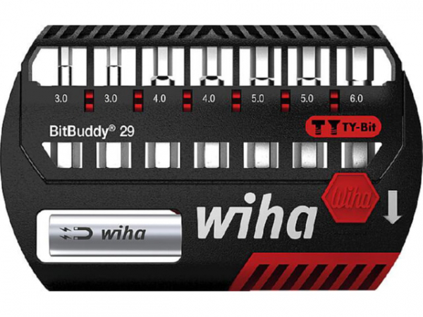 Bit Set BitBuddy® Wiha® TY-Bit 49 mm Sechskant 8-teilig 1/4'