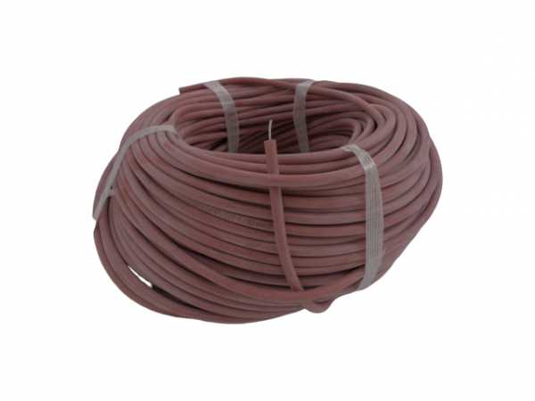 Silikon Zündkabel Ø 7,0mm, rot, SIAF/HT 1x1,0mm² Silikonzündkabel, VPE 100 m