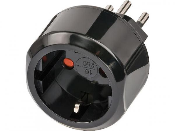 Adapterstecker Schweiz Schutzkontakt 10A