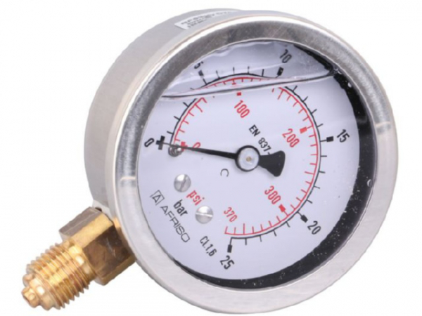 Manometer Glyzerin NG 63 radial 0 bis 25 bar