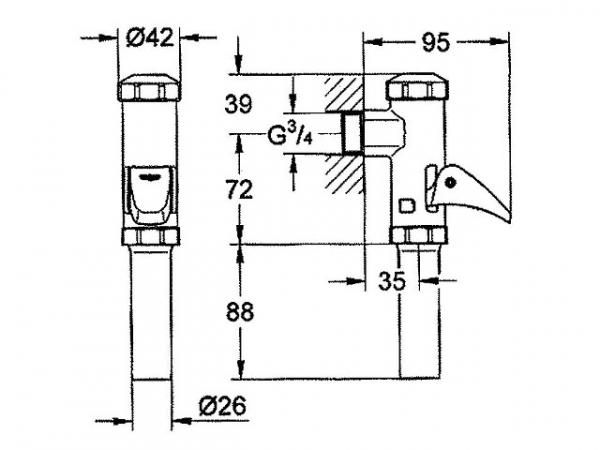 Abgangsstutzen Grohe 43318000