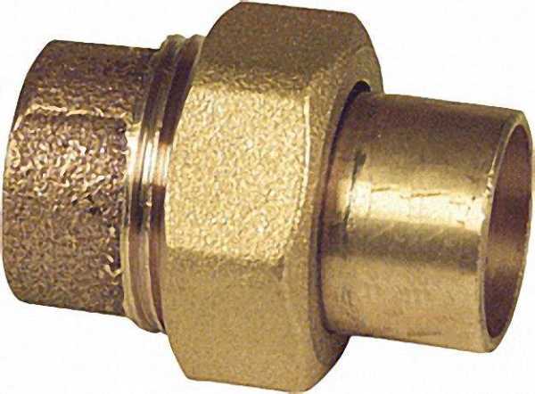 Rotguß-Lötfittings 4330 Verschraubung flachdichtend 22mm