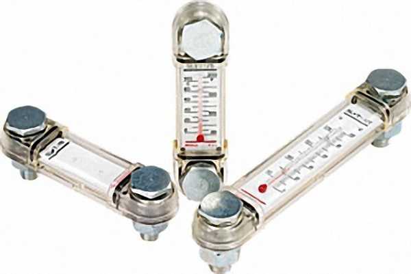 Ölstandsanzeiger Form B mit Thermometer, M 12 x 154mm
