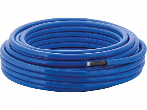 Mepla Systemrohr ML 26x3mm in Rolle mit Isolierung 6mm blau VPE 25 m