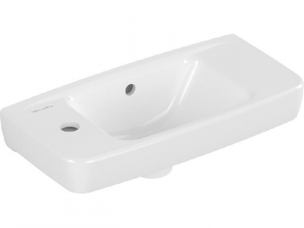 Handwaschbecken Villeroy & Boch NEWO Eckig 500 x 240 mm HL links