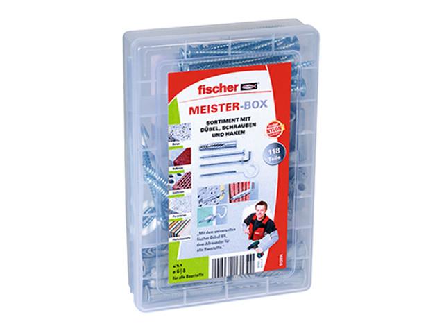 Fischer 513894 Meister-Box UX mit Schrauben und Haken Fischer 513894 Meister-Box UX mit Schrauben und Haken