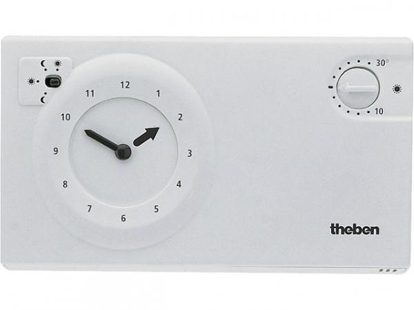THEBEN -Uhrenthermostat RAM 784 S weiß Segmente, 24 Std. -Programm