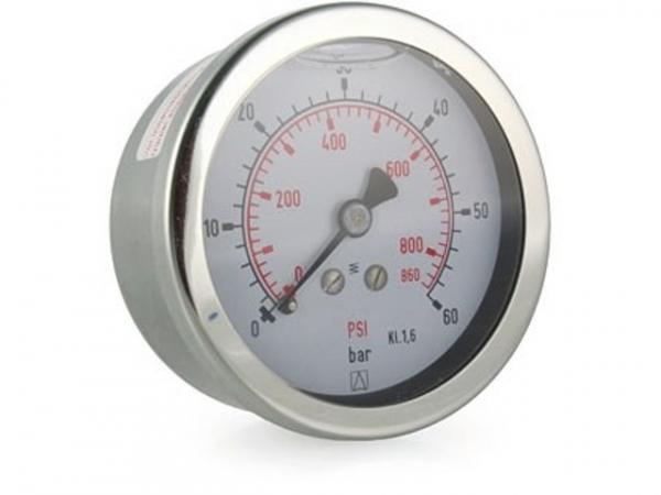 Manometer Glyzerin NG 63 axial -1 bis 3 bar