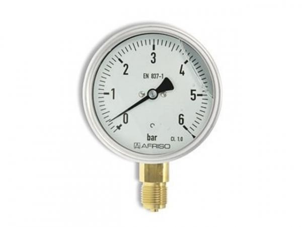 Manometer Glyzerin NG 100 radial 0 bis 6 bar