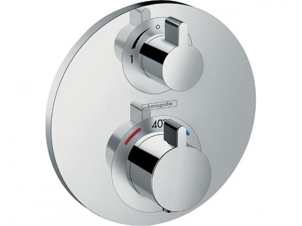 UP Thermostat Hansgrohe Ecostat S, Fertigset, 2 Verbraucher, chrom