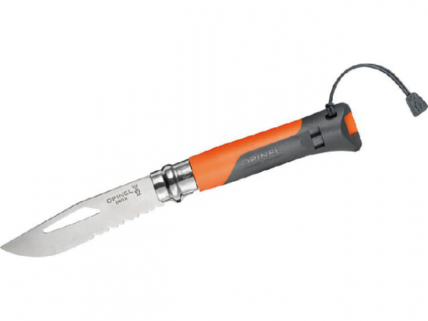 Taschenmesser Opinel No.08 Outdoor, orange/grau, 254269