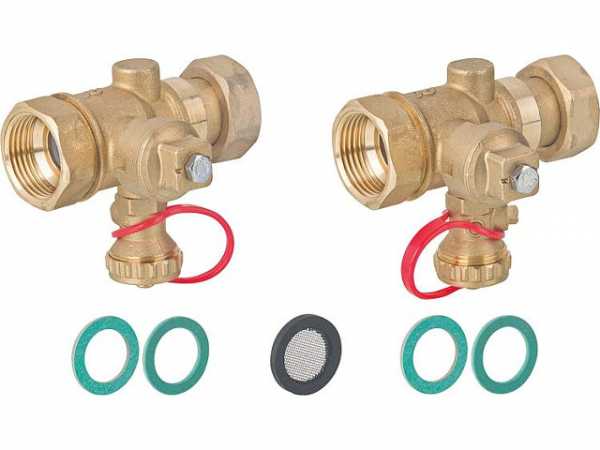 Spül- und Absperr-Set DN25(1') für Plattenwärmetauscher