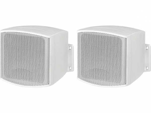Miniatur Lautsprecherboxset 10W, weiß