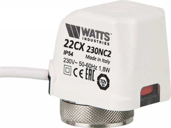 WATTS INUSTRIES Elektrothermischer Stellantrieb Typ E 22CX