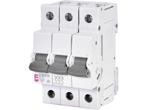 Leitungsschutzschalter B6, ETIMAT P6, 6 kA, 3-polig
