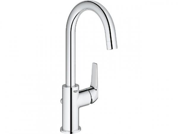 Waschtischmischer Grohe Bauflow verchromt, L-Size, mit seitl.Betätigung