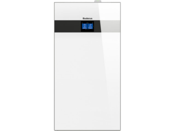 Buderus Luft-Wasser-Wärmepumpen-Brennwertkessel Logano plus WLW186i-12 TP70W Paket Inneneinheit 70l Puffer 9 kW mit Logamatic BC400 Touch MX