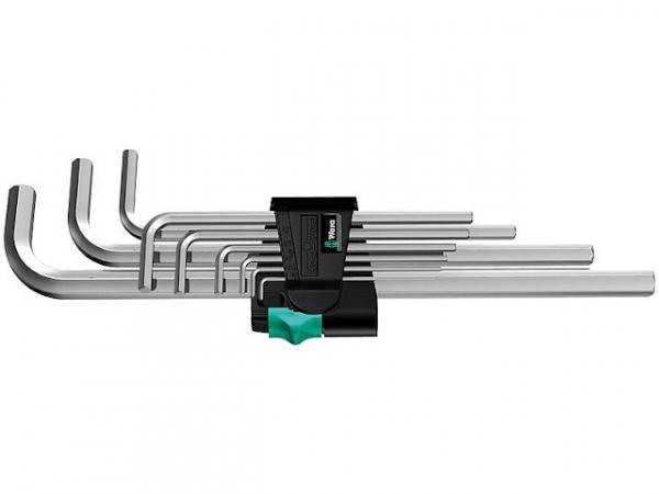 Winkelschlüsselsatz 9-teilig, 6-kant verchromt 1,5 - 10mm