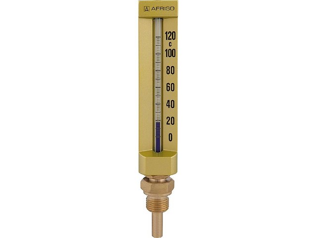 Anlegethermometer Heizungsrohr 0-120°C, 63mm Bimetall