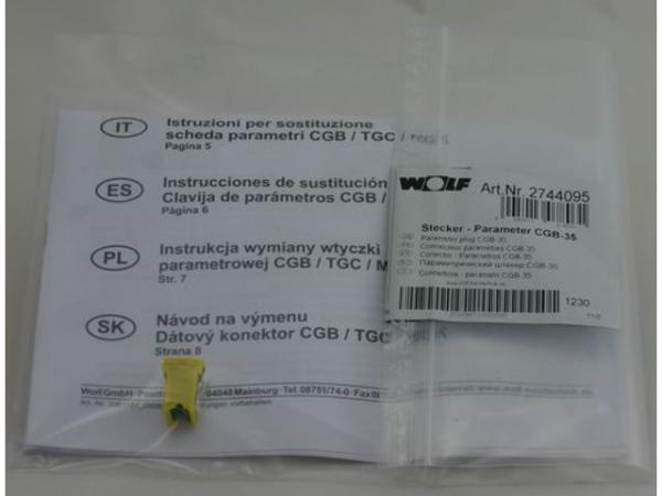 WOLF 274409599 Parameterstecker 35 kW(ersetzt Art.-Nr. 2744095, 8611196)