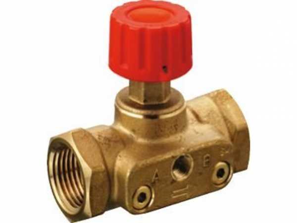 Buderus Absperr- und Messventil ASV-M, PN 16, DN 20, KVS = 2,5, RP 3/4, 89192826