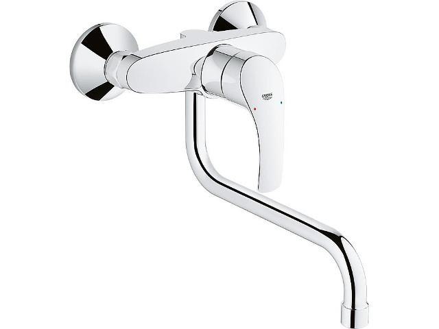 Wand-spültischmischer Grohe Eurosmart,chrom, Ausladung 217mm Wand-spültischmischer Grohe Eurosmart,chrom, Ausladung 217mm