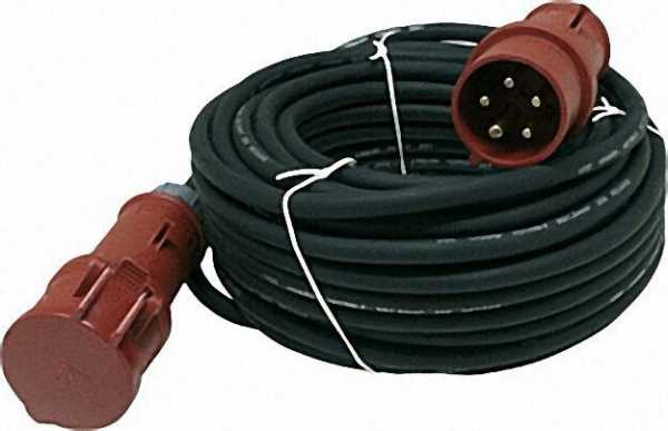 CEE Gummi-Verlängerung 16A H07RN-F 5G 1, 5, 25 m