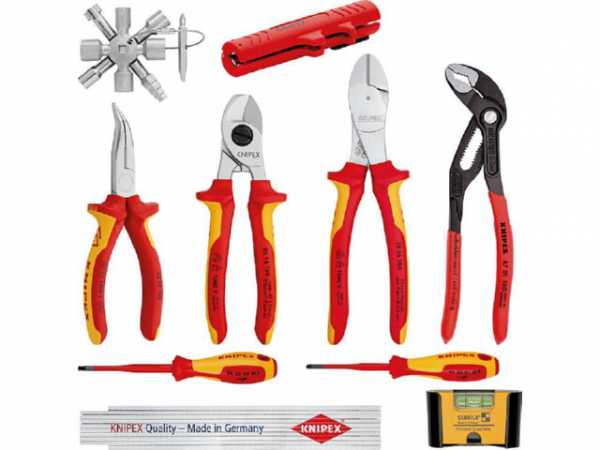 Elektrowerkzeug-Set KNIPEX 10-teilig