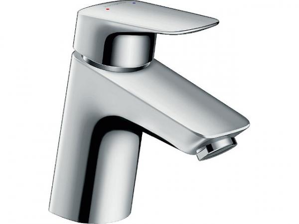 Waschtischmischer Hansgrohe 70 Logis, mit Push-Open Ablaufgarnitur Niederdruck, chrom