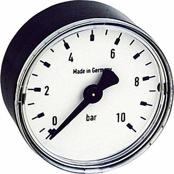 RF Manometer 50 axial 0-6 bar, Anschluss 1/4'' axial (hinten)