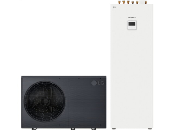 LG Wärmepumpe Therma V Monobloc 12kW, 400V, R290 mit Kombieinheit 200 L inkl. 9kW Heizstab