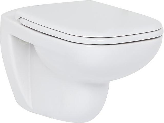 WC-Sitz optional mit So Flachspüler mit Spülrand Duravit Wand-WC D-Code 545 mm 