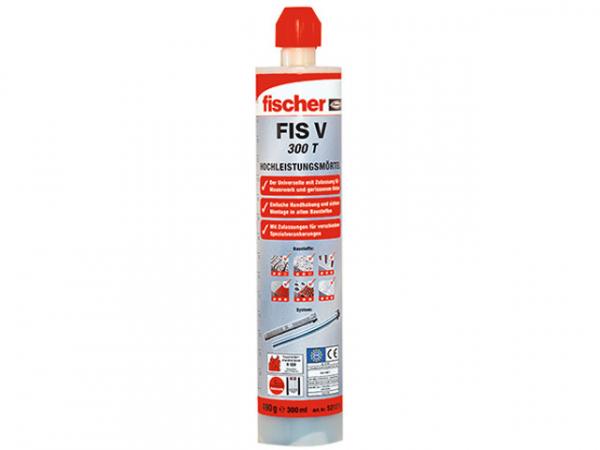 Fischer Hochleistung Montagemörtel FIS V 300 T Schwerlast Injektionsmörtel inkl. 2x Statikmischer VPE 1