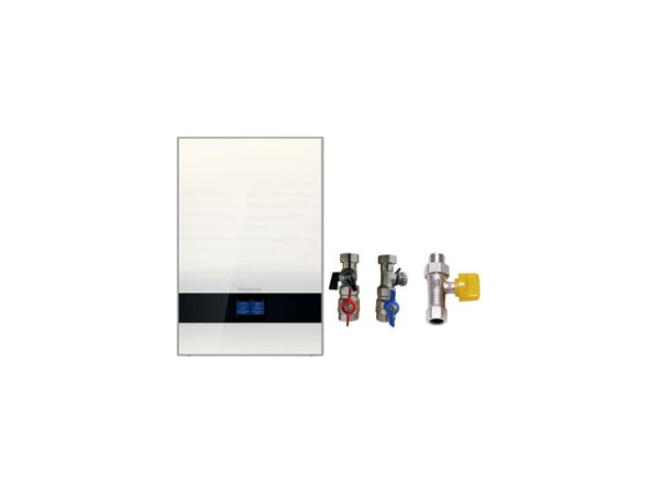 Buderus Gas-Brennwertkessel Logano plus GB192i.2-50 Paket Logaplus M 49,9 kW mit Logamatic BC400 Funkmodul MX400 Anschluss-Set Gashahn Außen