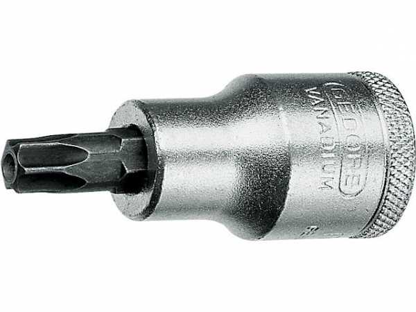 Schraubendrehereinsatz GEDORE 1/2' Innen-Torx® m. Bohrung, T50 Länge 55mm